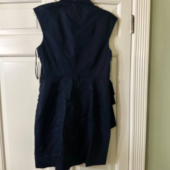 Leifsdottir Sleeveless Navy Tiered Dress, Size 6, Excellent Condition - Picture 3 of 3